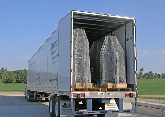 Holt Tree Baskets loaded in a truck
